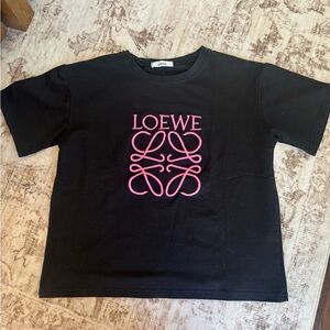 Loewe Black and Pink T-Shirt Size Small
